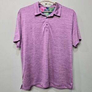 Birdie Bound Golf‎ Polo 3XL Purple Heather Performance Stretch Moisture Wicking